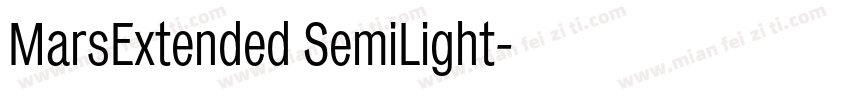 MarsExtended SemiLight字体转换